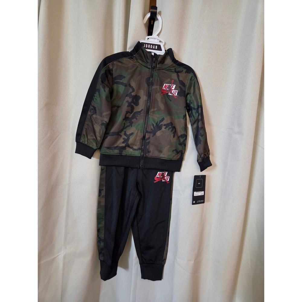 Jordan Nike Air Jumpman Kids Camo Track Suit 2-Piece Set 24M